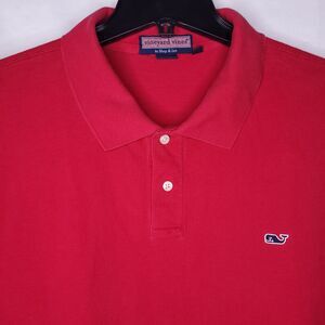 Vineyard Vines Polo Shirt Mens XXL Red Whale